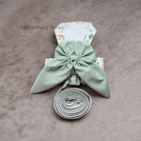 Pet Harness Leash Set Elegant Adjustable Half Vest Design For Cats Small Dogs Stylish Outdoor Walking Gear With Secure Escape Proof Fit Luxury Pe (Option: M)