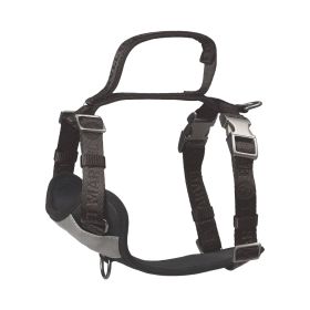 PETMARVEL Adjustable Embroidered Stylish Dog Harness (Option: Grey-Medium)