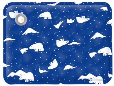 Pet Summer Cooling Pad, Ice Bear Shape, Suitable For Cats And Dogs, Washable And Portable Cooling Pad (Option: Bluebear60X90)