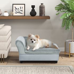 Luxury Fancy Dog Couch With Hidden Storage (Option: Light Gray-740x485x165 mm)